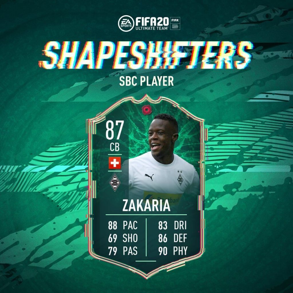 FIFA 20: Zakaria Shapeshifters SBC