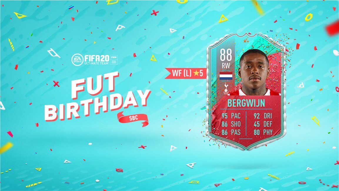 FIFA 20: Bergwijn FUT birthday SBC