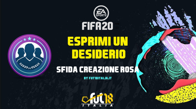 FIFA 20: SCR Esprimi un desiderio
