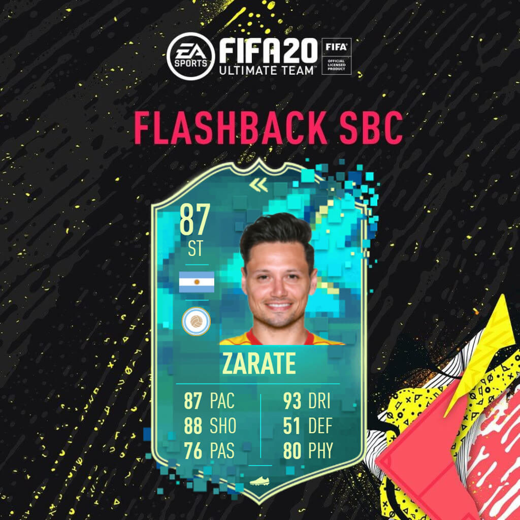 FIFA 20: Zarate flashback SBC