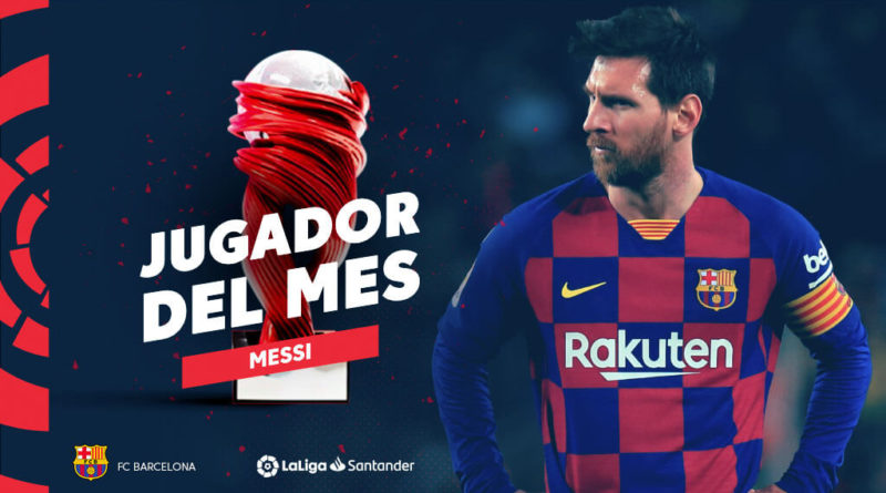 Messi vincitore del POTM di febbraio in Liga Santander