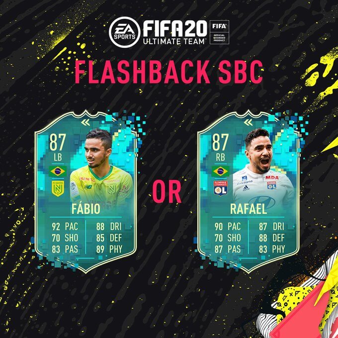 FIFA 20: Fabio e Rafael flashback SBC
