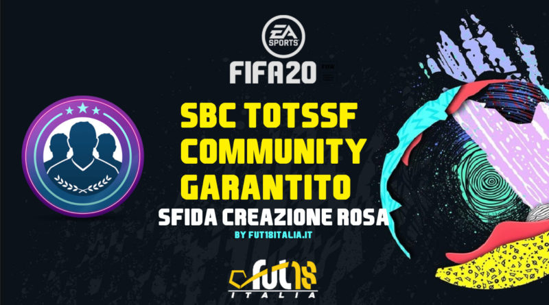 FIFA 20: SBC TOTS Community garantito