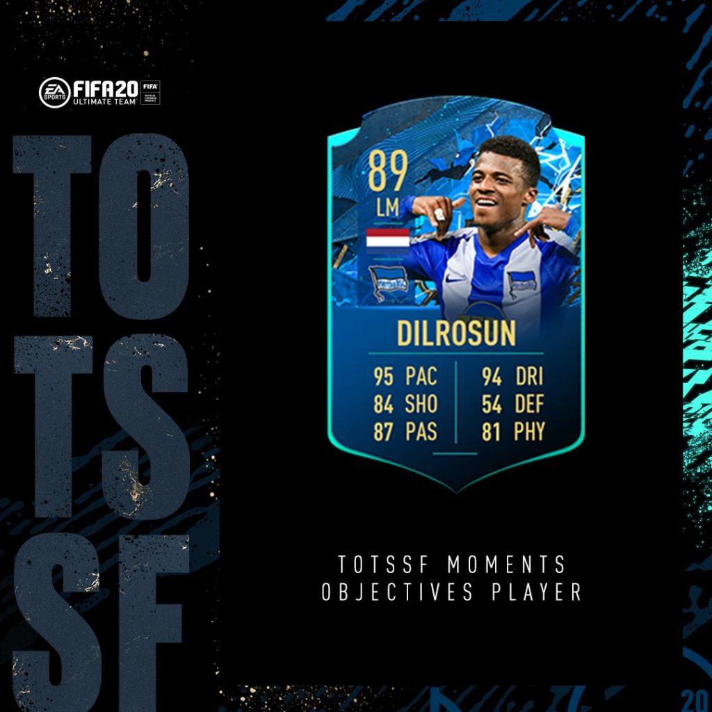 FIFA 20: Dilrosun TOTSSF moments obiettivo