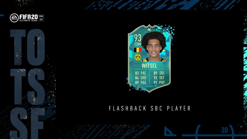 FIFA 20: Witsel TOTSSF flashback SBC