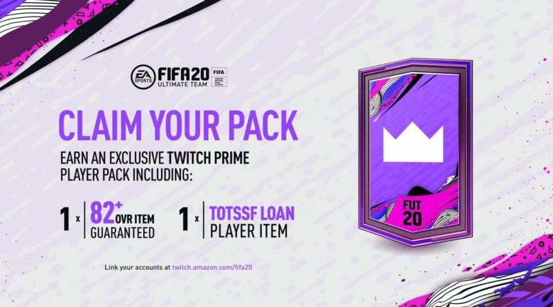 FIFA 20: Twitch Prime pack regalo di maggio
