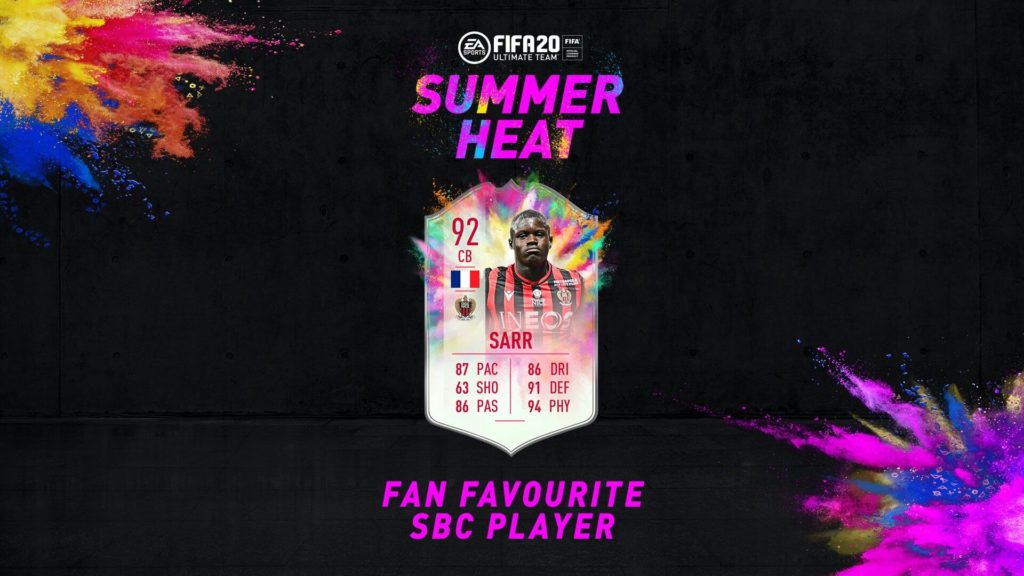 FIFA 20: Sarr Summer Heat SBC