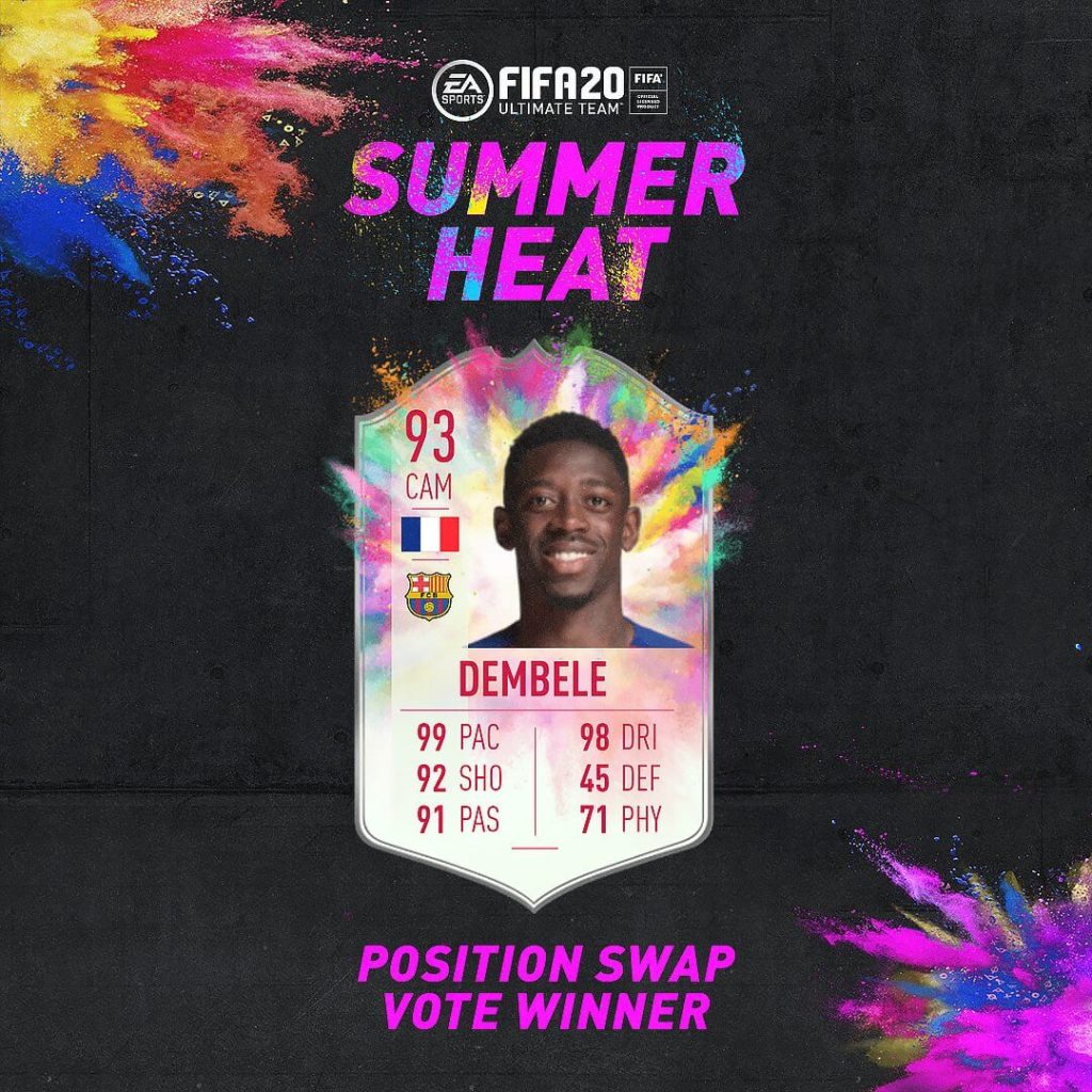 FIFA 20: Dembele Summer Heat SBC