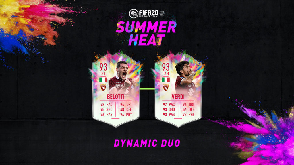 FIFA 20 Summer Heat: Verdi e Belotti Dinamic Duo SBC