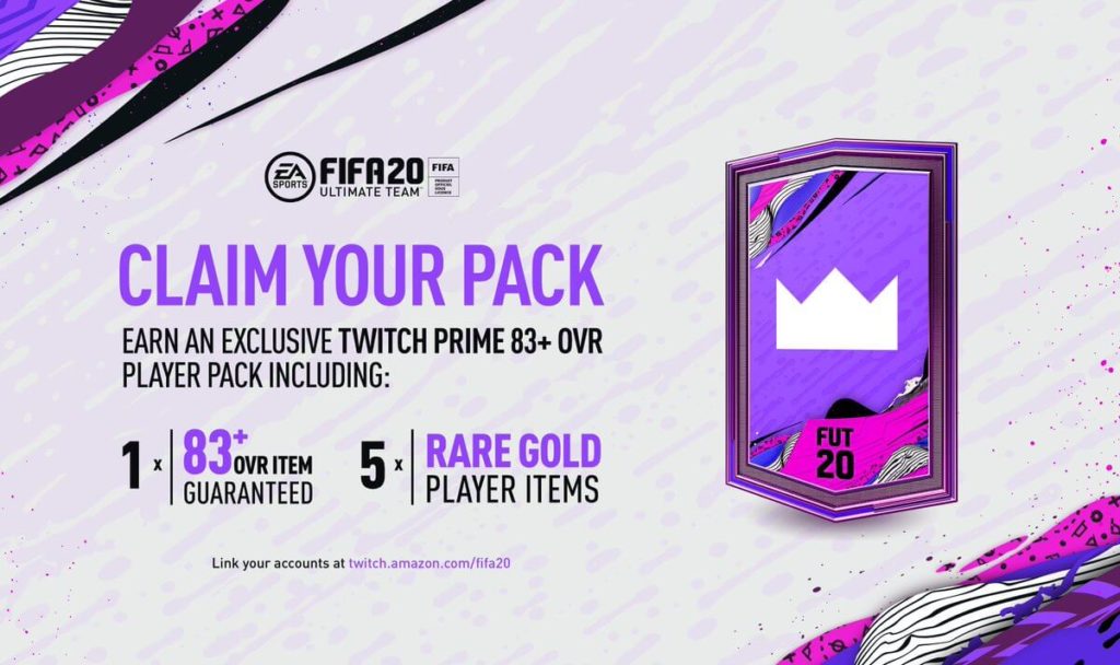 FIFA 20: Twitch Prime pack omaggio di luglio
