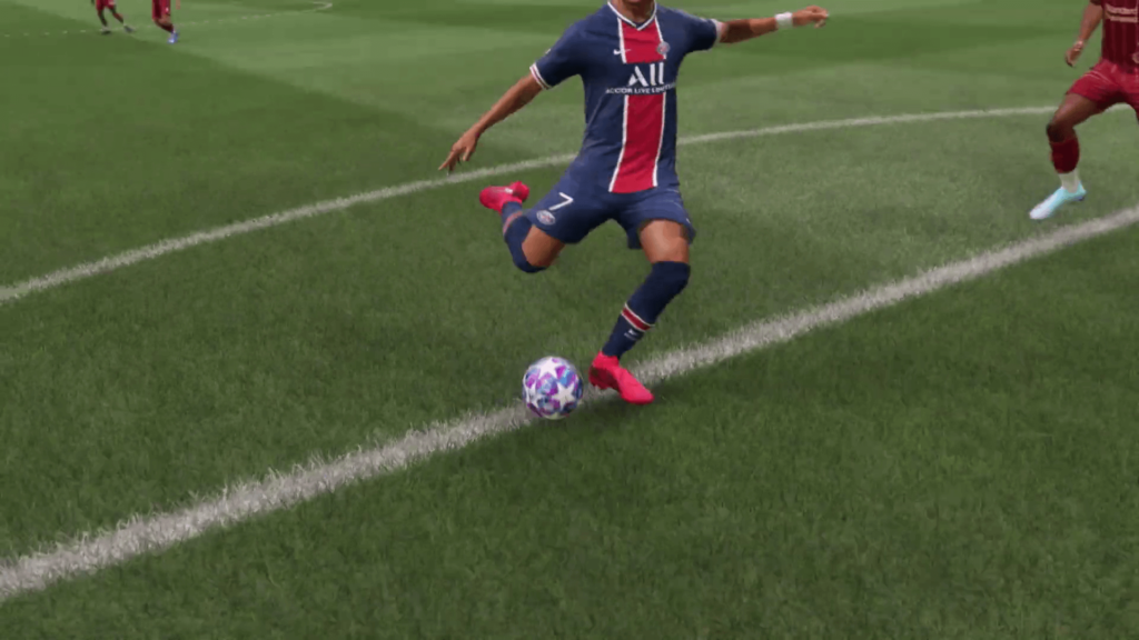 FIFA 21: Mbappé shot gameplay screenshot