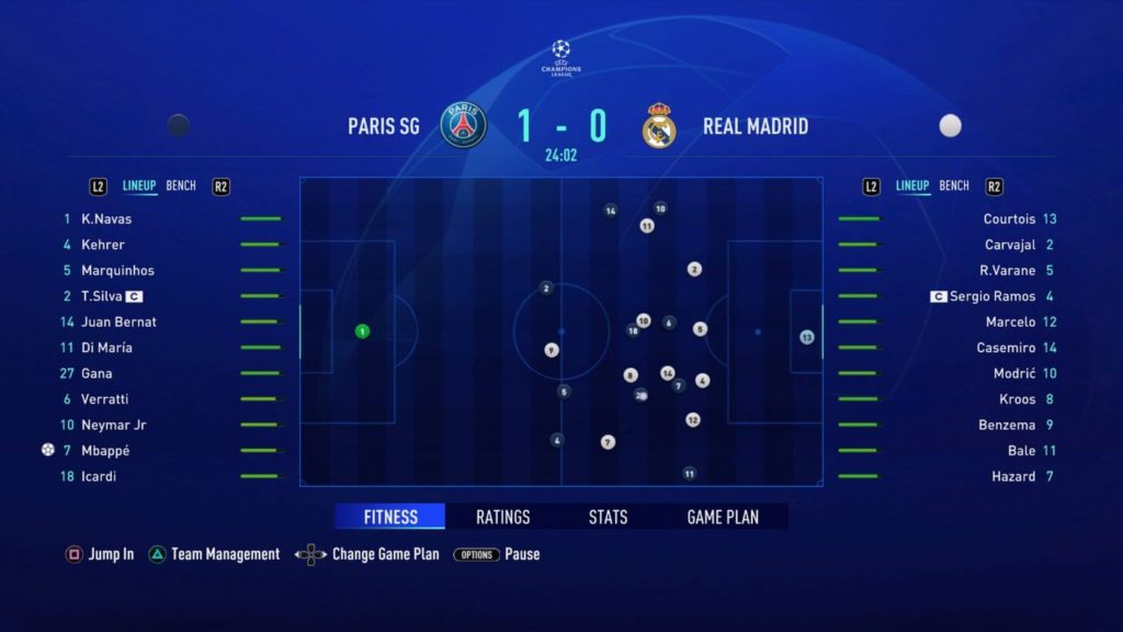 FIFA 21: interactive screen career mode
