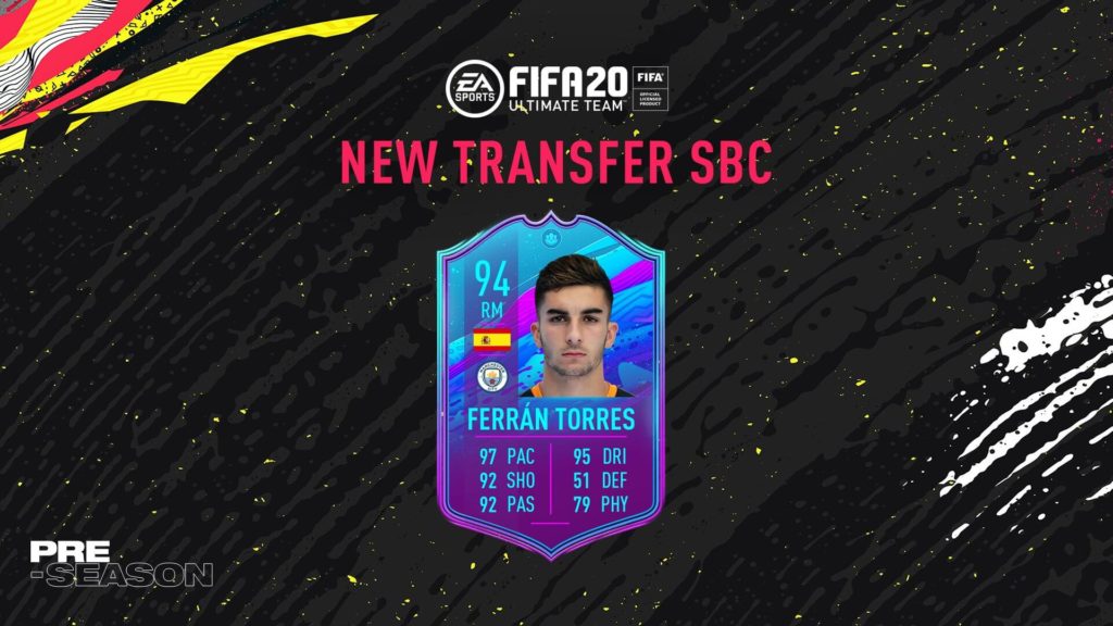 FIFA 20: Ferran Torres transfer SBC