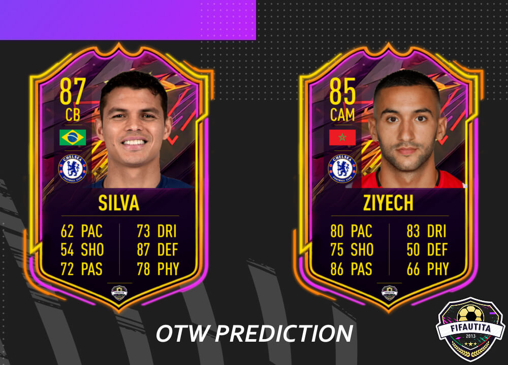 FIFA 21: Thiago Silva e Ziyech OTW prediction