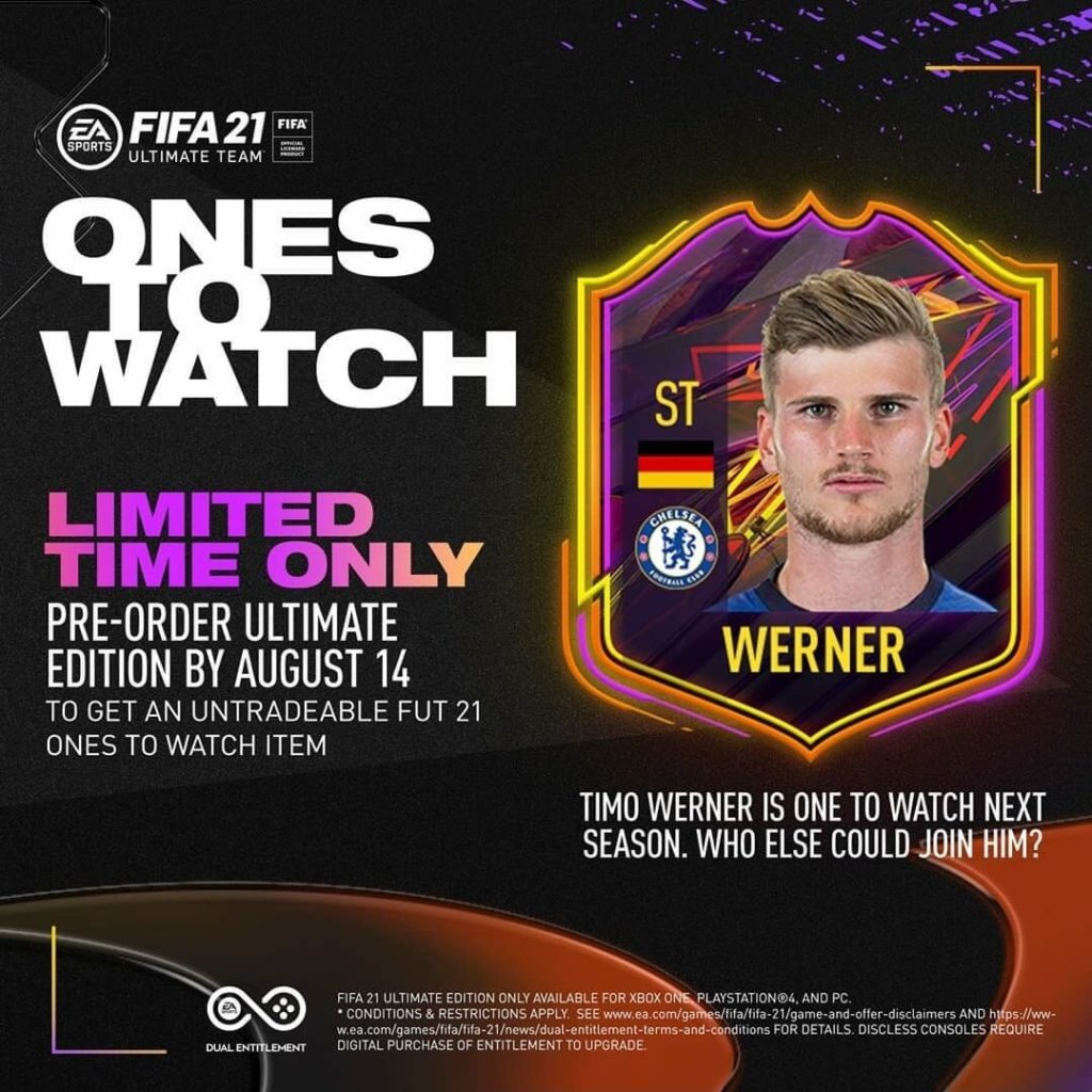 FIFA 21: Werner official Ones to Watch