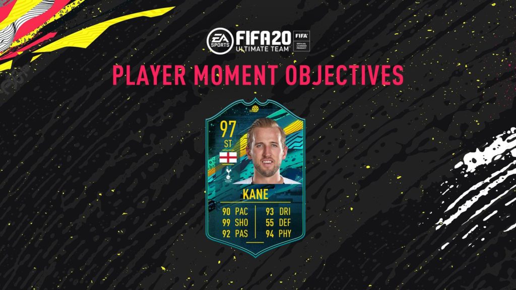 FIFA 20: Kane player moments obiettivi