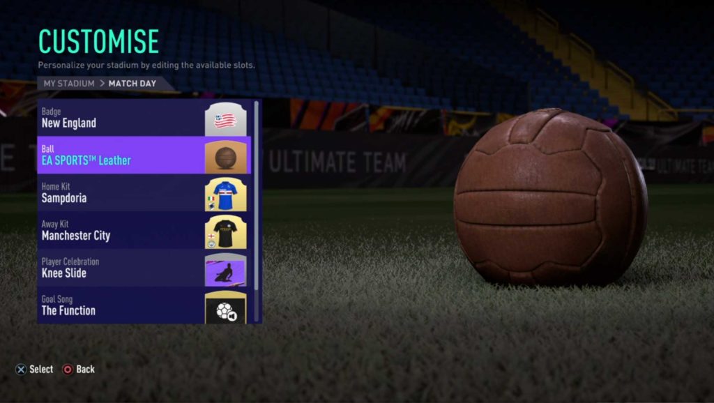 FIFA FUT 21 my stadium: personalizzazione pallone