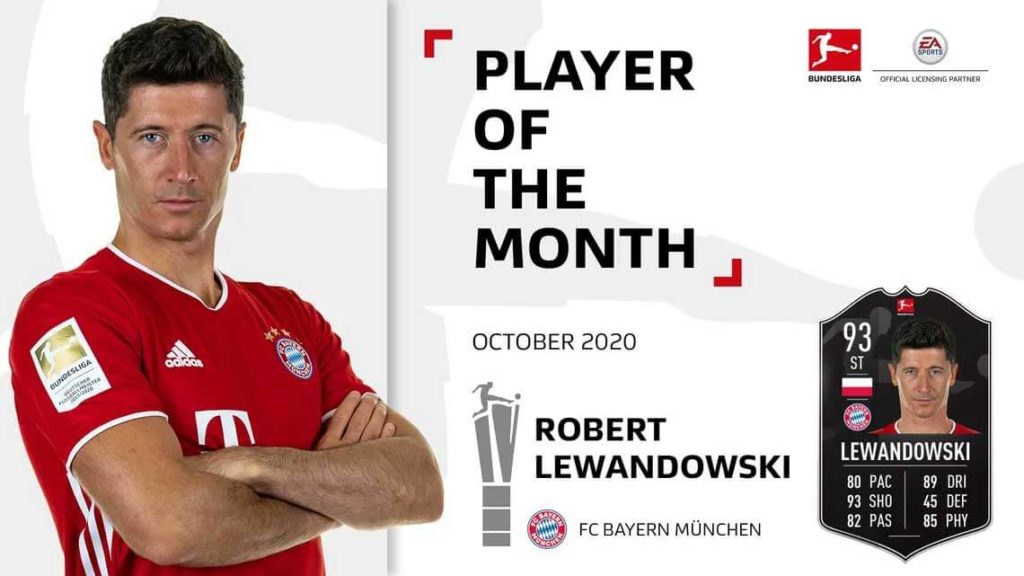 FIFA 21: Lewandowski vince il POTM di ottobre