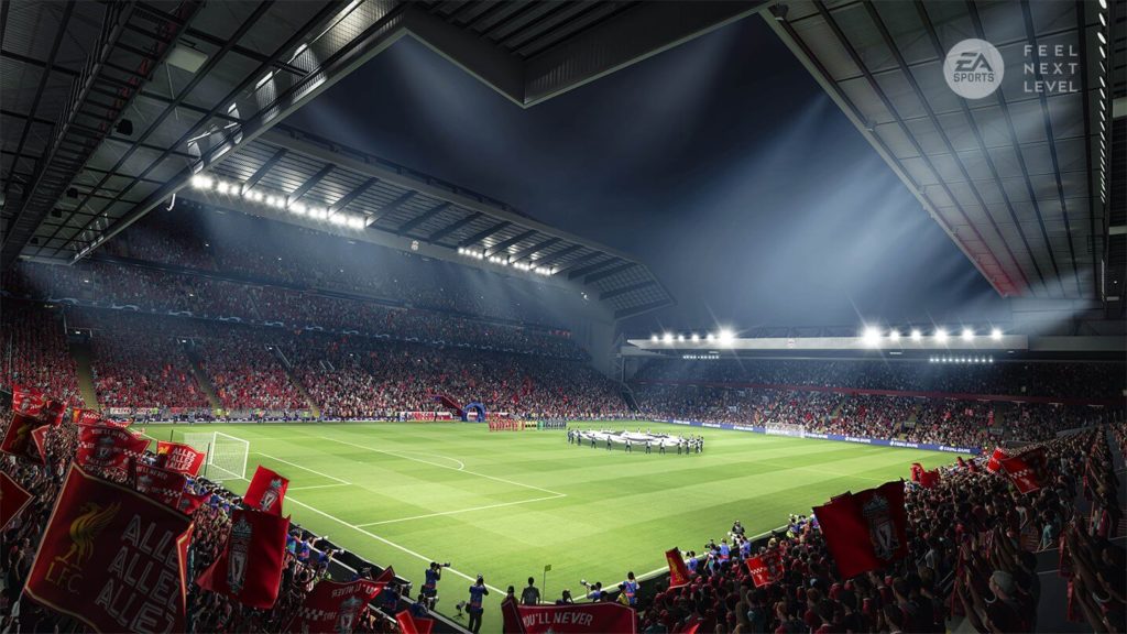 FIFA 21: screenshots stadio Liverpool PS5 e XBOX Serie X
