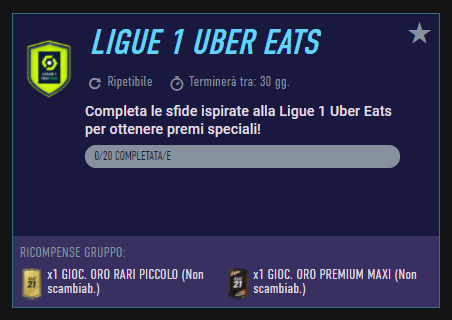 FIFA 21: SBC campionato Ligue 1 Uber Eats