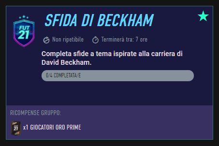 FIFA 21: SCR sfida di Beckham