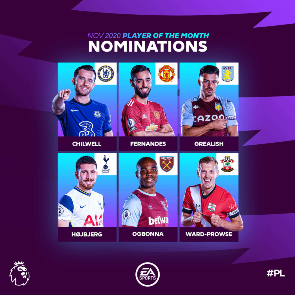 FIFA 21: candidati POTM novembre in Premier League
