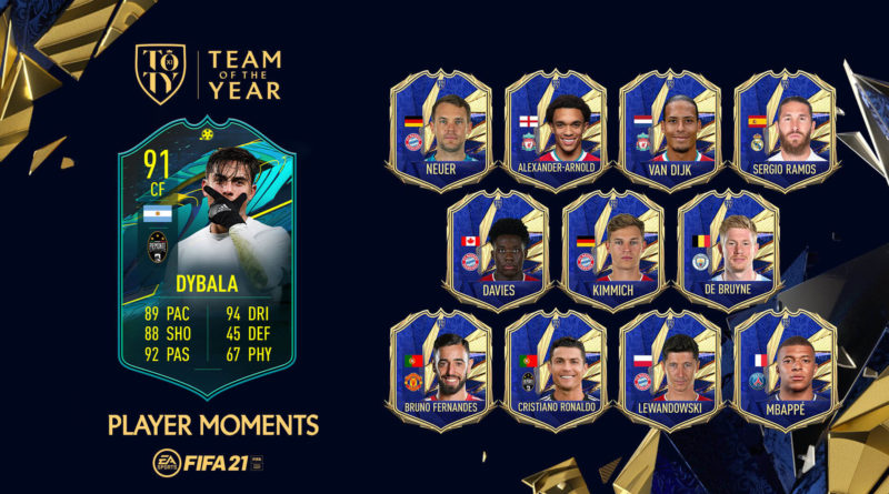 FIFA 21: SCR Dybala Player Moments TOTY