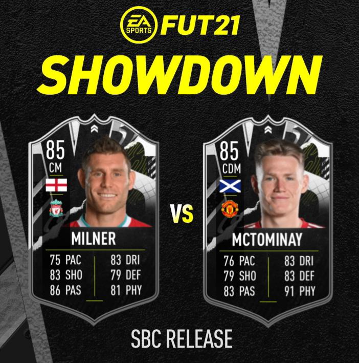 FIFA 21: Milner Vs McTominay Showdown SBC