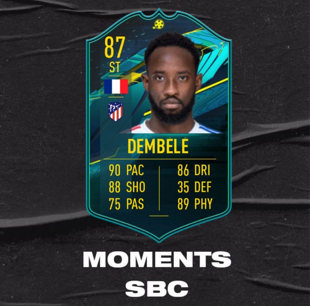 FIFA 21: Moussa Dembele player moments SBC