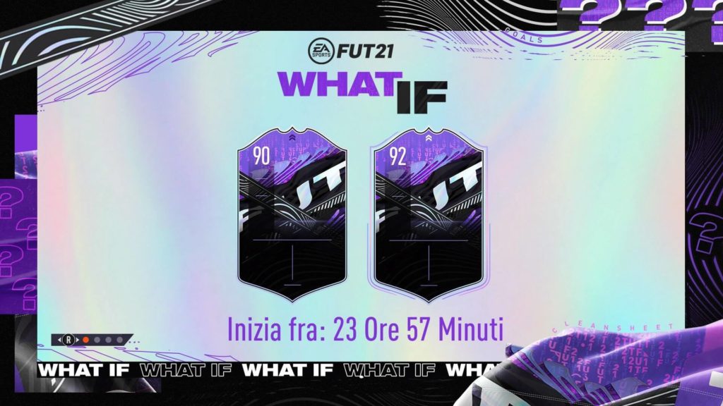 FIFA 21: What IF - nuova schermata di accesso a FUT