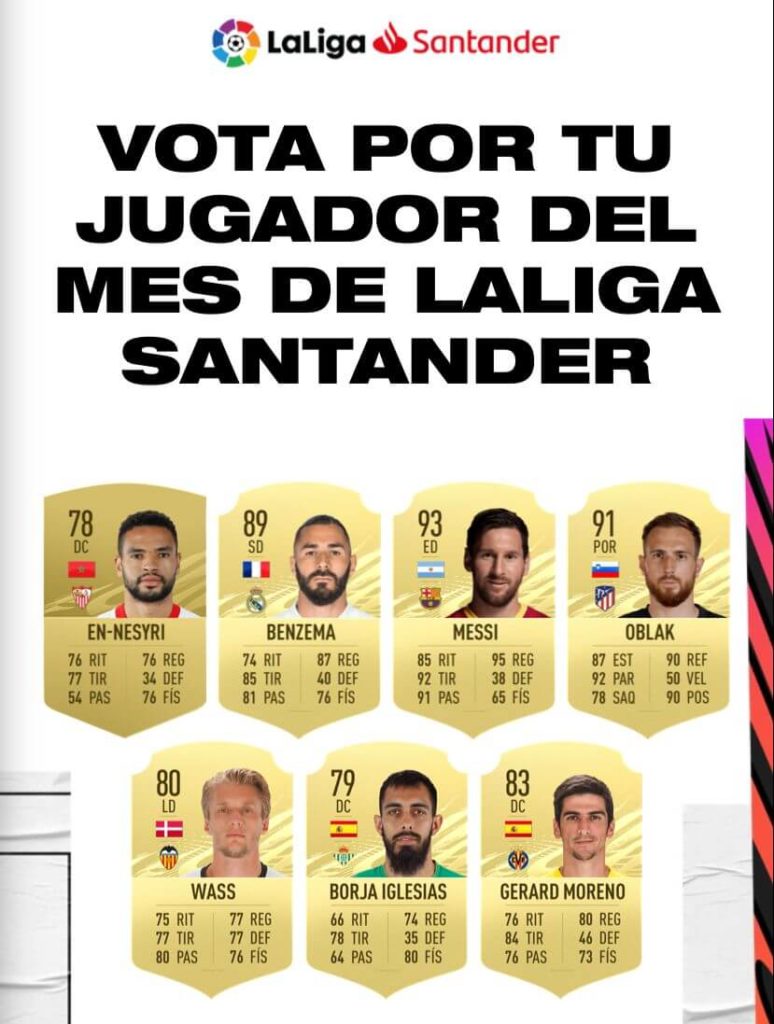FIFA 21: candidati POTM in Liga Santander di marzo
