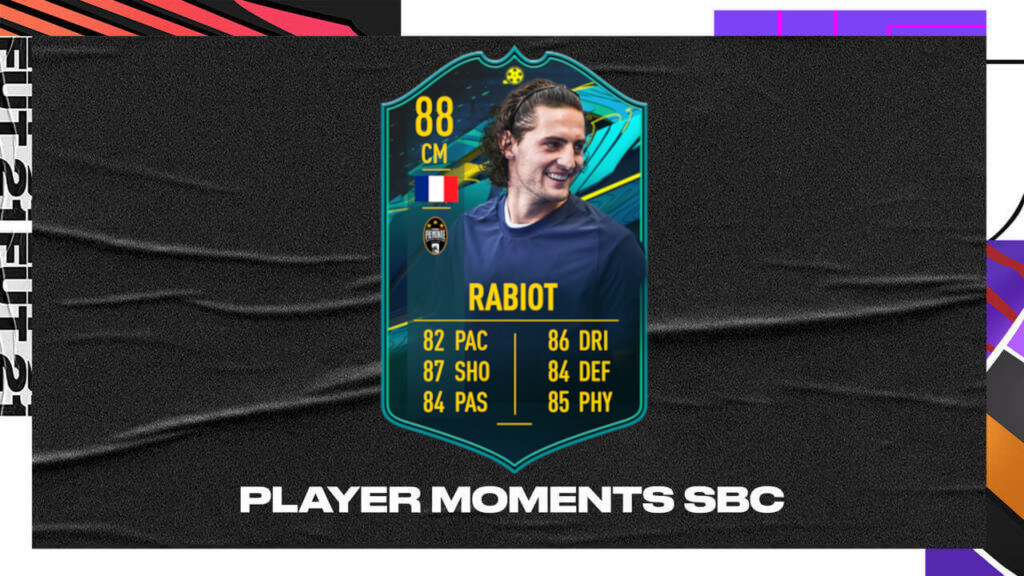 FIFA 21: Rabiot Player Moments SBC