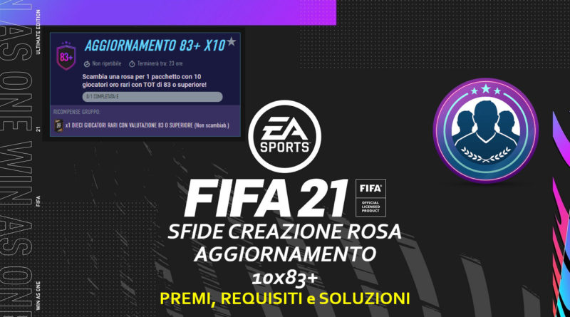 FIFA 21: SBC aggiornamento 10x 83+