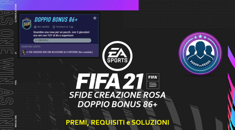 FIFA 21: SCR doppio bonus 86+ TOTS