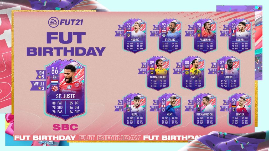FIFA 21: St. Juste FUT Birthday SBC