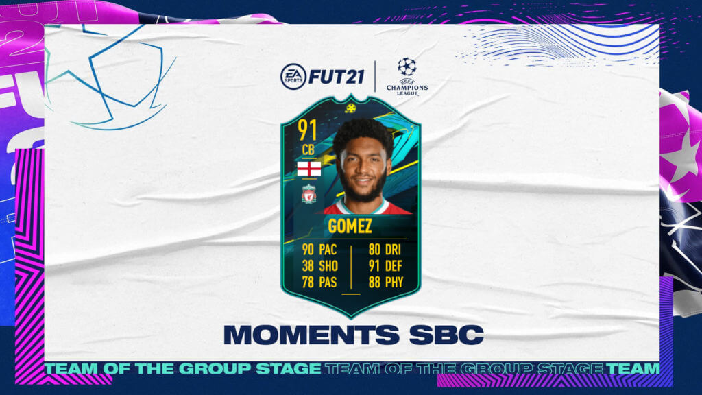 FIFA 21: Joe Gomez player moments SBC