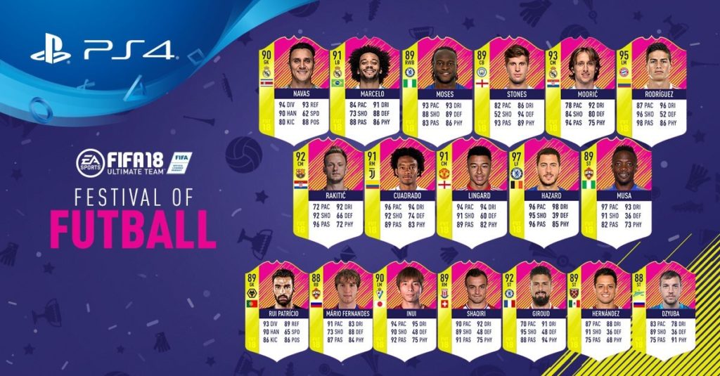 FIFA 18: Festival of FUTball Team of the Week