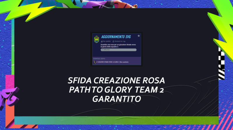 FIFA 21: sfida creazione rosa Path to Glory garantito team 2