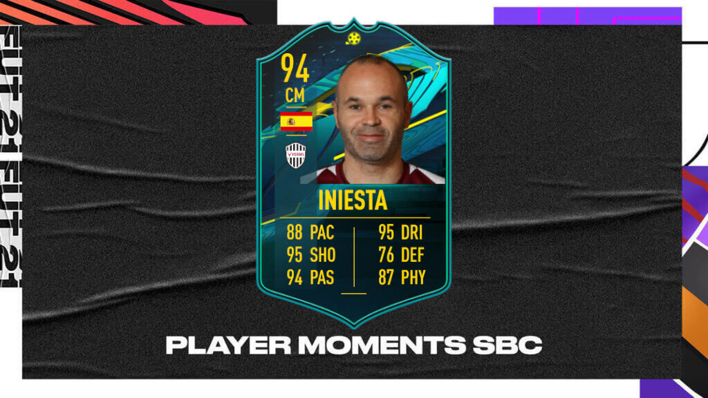 FIFA 21: Iniesta Player Moments SBC