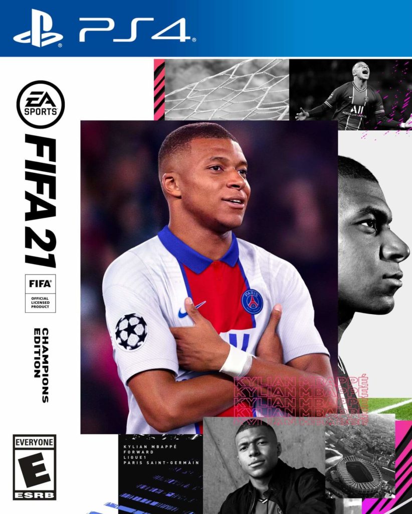 FIFA 21: copertina con Mbappé