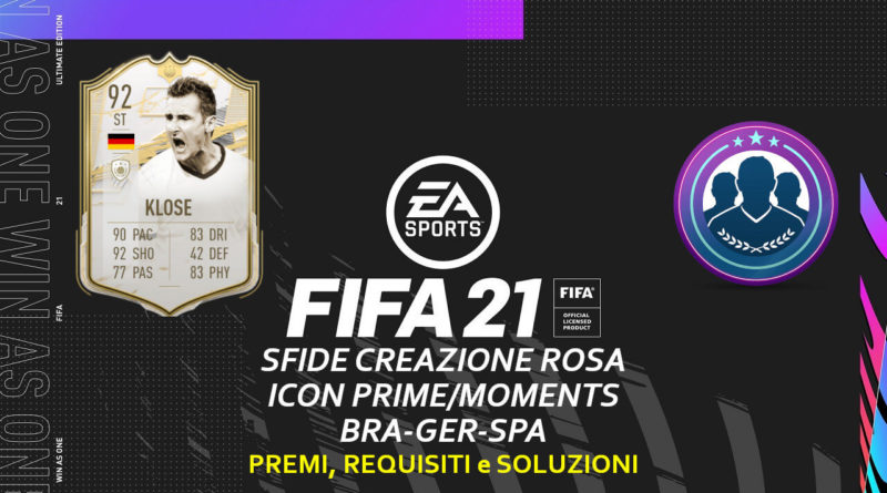 FIFA 21: SCR aggiornamento icona prime o moments brasiliana, tedesca o spagnola