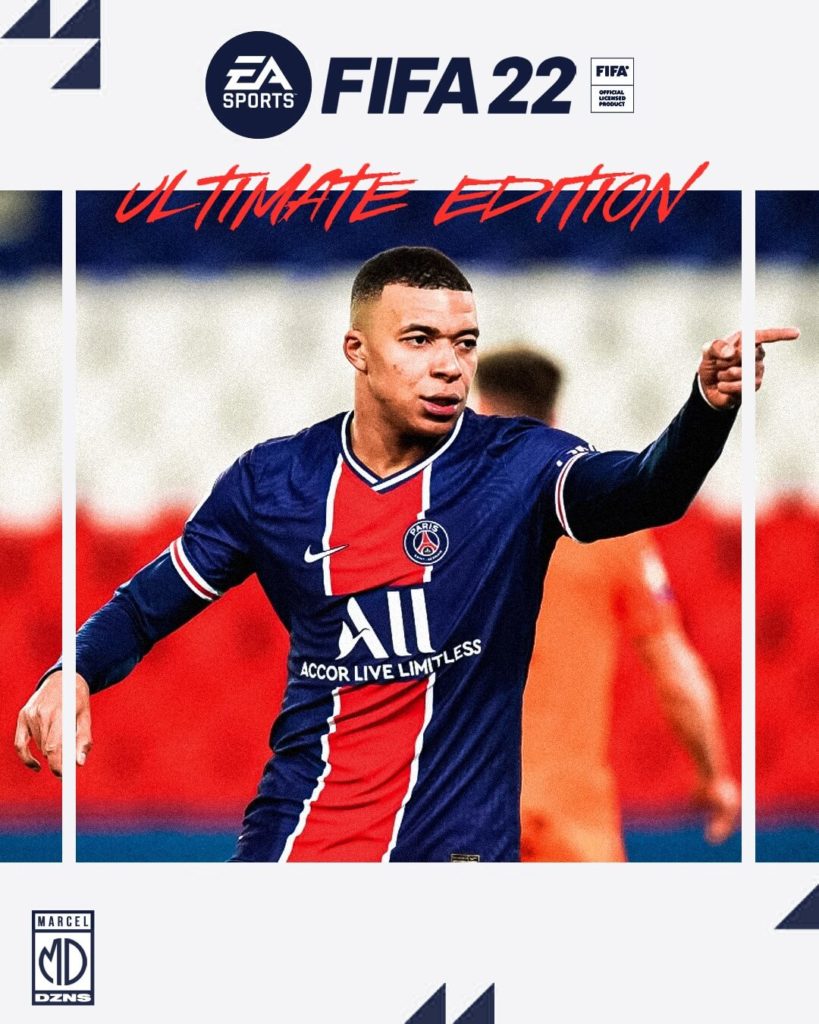 FIFA 22: copertina con Mbappé