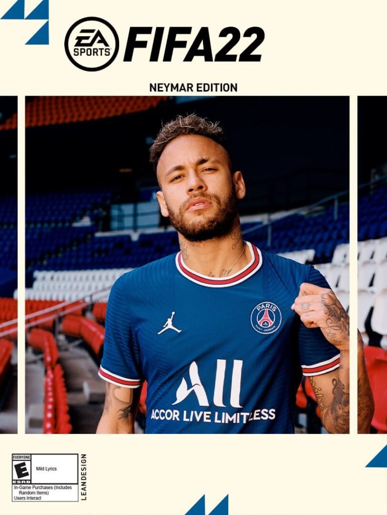 FIFA 22: copertina con Neymar Jr