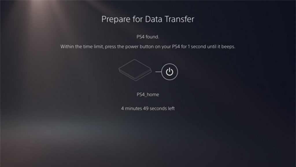 PS5: preparazione al trasferimento dei dati da PS4