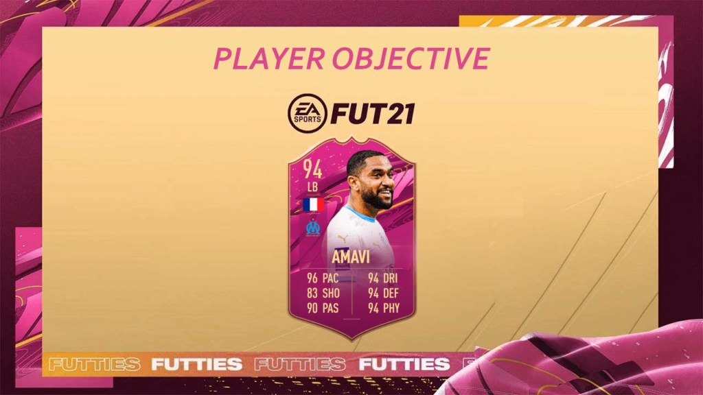 FIFA 21: Amavi Futties player objective