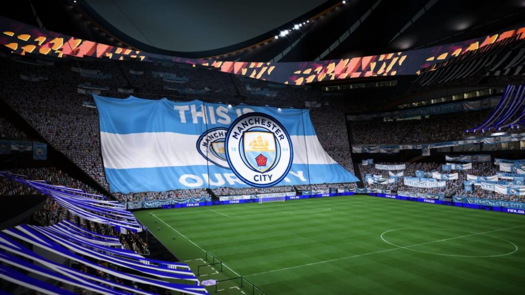 FIFA 22: personalizzazione dello stadio stile Manchester City