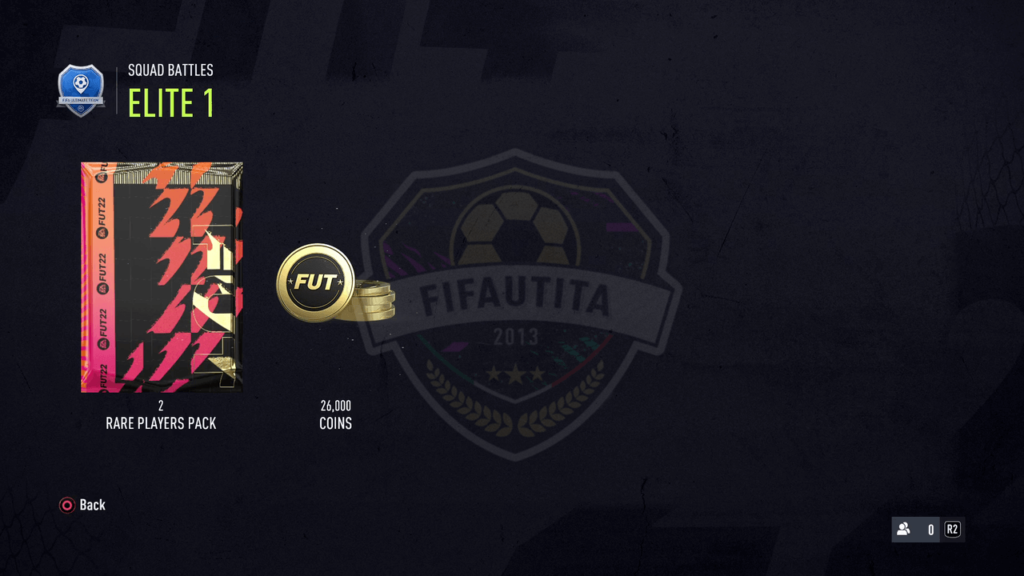 Premi Squad Battles FIFA 22: Rank elite 1