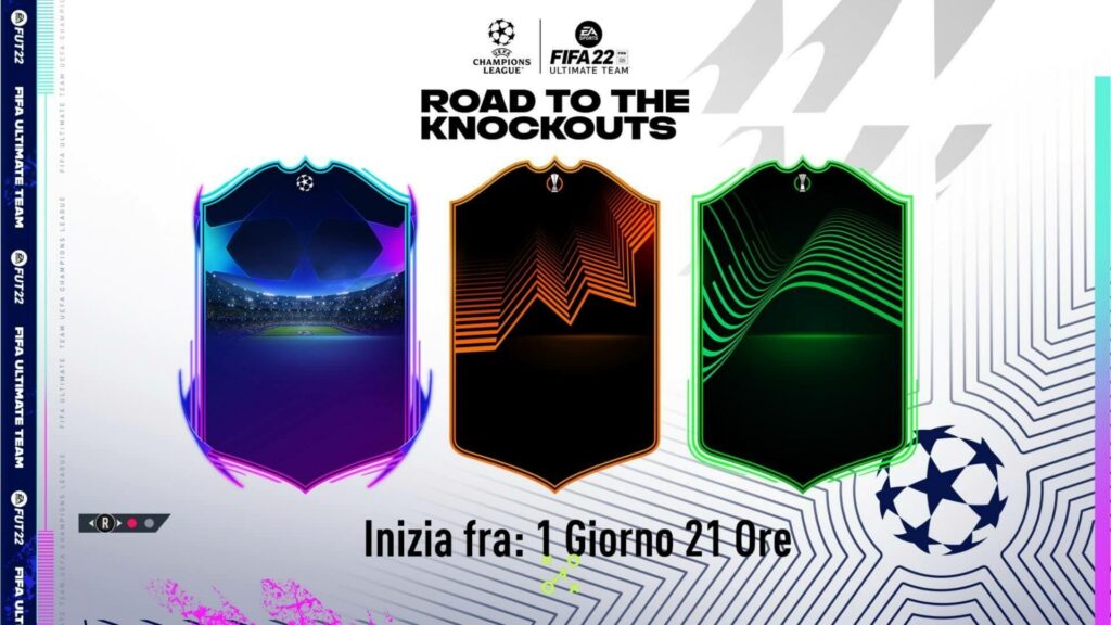 FIFA 22: Road to the Knockouts official cards design