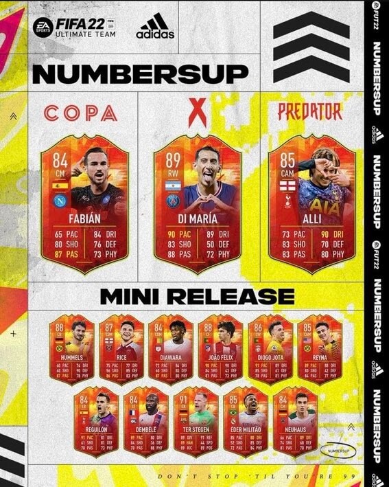 FIFA 22: Adidas NumbersUP mini release team 1