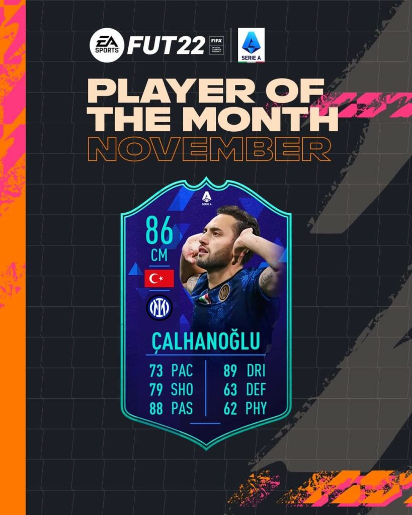 FIFA 22: Calhanoglu Serie A POTM